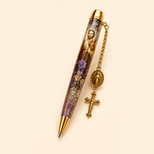 Caneta religiosa — São José com Menino Jesus — 2